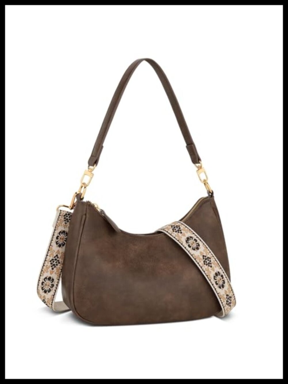 KKXIU PU Leather Small Crossbody Shoulder Bag Vintage Women Purse